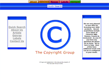 Tablet Screenshot of copyrightgroup.info